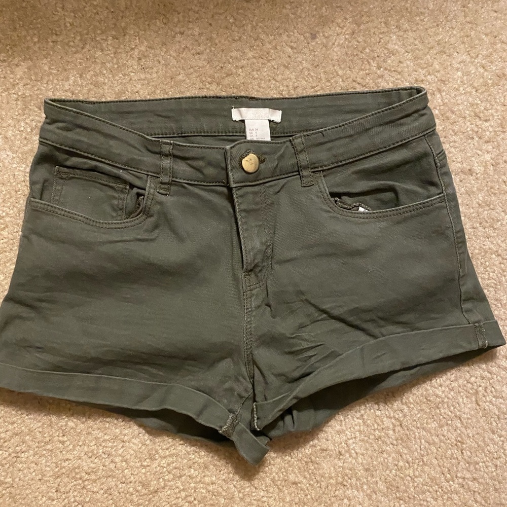 Olive/Army Green Khaki Shorts